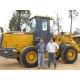 XCMG LW300KV 3 Ton Mini Wheel Loader / Front End Loader Yellow Color