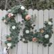 Plastic Fake Wedding Flowers Rose Eucalyptus Vines Bulk