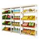 Fashion Shop Wooden Shelf Rack , Wooden Display Cabinet For Vegetable / Juice / Cake