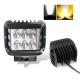 Super Bright 4x4 Side Strobe 3 inch Square Off road Led Work Light Warning Auto