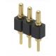 2 Ampere 3 Pin Battery Connector , Pogo Pin Connector Gold Plating Surafce Treatment