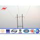 33kv Transmission Line Galvanised Steel Poles For Power Distribution ISO Approval