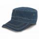 Curved Peak Military Flat Top Army Cap Big Stitches / Sandwich Solid Color Available