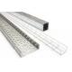 Professional Electro-Galvanized Ladder Type Cable Tray with Hole Width 100mm 1200mm