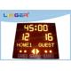 8inch Amber Digits With Red Color Cabinet Led Electronic Scoreboard for Softball Sport