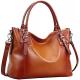 ODM Women'S Genuine Leather Purse Crossbody Satchel Top Handle Tote Bag