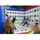 Inflatable Outdoor Games Blue And White  Inflatable Sports Games / Advertising 3D Inflatable Twister Mattress