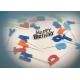 Letter Shape Birthday Party Cake Candles With 5 Random Colors SGS & ISO9001