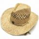 Summer Unisex Woven Straw Cowboy Hats With Fedora Band Outdoor Protecting