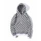 Mens Plaid Sublimation Pullover Sweater Hoodies With Silk Screen Printing