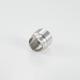 SS316 D30 Pinch Valve Sleeve Custom Machined Metal Parts Natural Steel Color