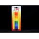 Long Thin Birthday Party Candles Rainbow Color For Cake Decoration Somkeless