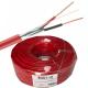ExactCables Screened 2x1.0SQMM Solid Copper Fire Alarm Cable with Red PVC Insulation