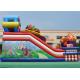 Popular Commercial Slip N Slide , Outdoor Inflatable Water Slide PVC 0.55mm Tarpaulin