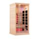 1350W Deluxe Low Emf Far Infrared Sauna Rooms Comfortable 1 Person Size