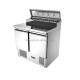 Stainless Steel Refrigerated Pizza Prep Table Salad Bar Sandwich Chiller Salad Preparation Pizza Counter Cooler