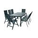 Aluminum Plywood Outdoor Patio Table And Chairs Scratch Resistant