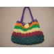 Multicolour Bag purse tote Crochet WOmen Bag handbag fashion shoulder bag flower bag