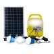 Plastic 9W*3PCS Bulb Outdoor Solar Lighting System Solar Panel Kits For Garden Lights