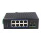 UT18FP-SC20 unmanaged industrial 8x10/100Base-Tx POE+ 1x100M-Fx SC ethernet switch DIN Rail