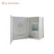 Cosmetic Kraft Paper Gift Box Black Gold Foil Magnet Cosmetic Box Packaging With EVA Inserts