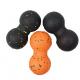 16 X 24cm Mini EPP Foam Massage Balls Peanut Roller For Back Black