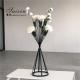 New design slinky black metal flower stands for event party decor