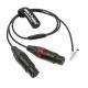 Alvin's Cables Two XLR 3 Pin Female to 5 Pin Male Right Angle Audio Input Cable for Arri Alexa Mini