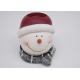 Color Customized Polyresin Crafts Santa Claus Candle Holders For Christmas Decoration