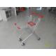 60L Supermarket Shopping Carts ,  4 Wheeled Shopping Trolley With Safety Babyseat