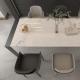 Indoor Aluminium Home Furniture Leg Rock Plate Modern Sintered Stone Dining Table