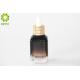 Thick Bottom Amber Glass Dropper Bottles For Foundation / Concealer Capacity 40ml
