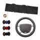 Hand Sewing Smooth Artificial Leather Steering Wheel Cover for Ford Mondeo Mk3 2002-2006