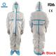 Heavy Duty Disposable Protective Suit High Filtration Efficiency Splash Proof