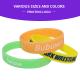 Personalized Printed Silicone Wristbands Custom Logo Colorful Bracelets
