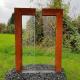 Outdoor Metal Garden Ornaments Corten Steel Water Feature