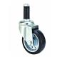 Plug In ESD Caster Wheels 100KG 4 Inch Threaded Stem Casters