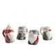 12oz 350ml Ceramic Milk Mugs Hand Painting 3D Relief For Christmas Festive