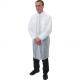 100% PP Non Woven Disposable Laboratory Coats With Four Buttons / Zipper Closure
