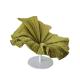 Art furniture decoration special design Rotatable yellow fabric flower shaped chair flocked cloth modern leisure chair