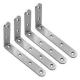 Powder Coated Steel and Stainless Steel Angle Brackets for Industrial Applications