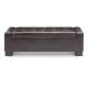 leather folding  wood shoe box storage ottoman bed end bench seating