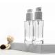 30ml Empty Lotion Bottle Transparent Foundation Glass Serum Lock Pump Bottle