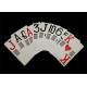 Plastic PVC Waterproof Casino Standard Playing Cards Custom Offset Printing