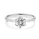Hot Sale Lab Grown Diamond Ring 18K White Gold for Gifts and Parties Beautiful design Diamond ring Round Shape Ring