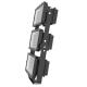 High Bay Floodlight Adjustable Single Bracket Pulverbeschichtetes Aluminium Schwarz