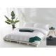 Hotel Bedding Set 100% Cotton Satin White And 400T Personalized