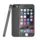 Ultra thin plastic phone case 360 degree full cover cases for iphone 6 6s with tempered glass