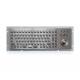 IP65 Waterproof Compact Stainless Steel Keyboards With Trackball Rugged  For Industrial Kiosk Outdoor