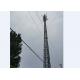 Anti Rust Self Supporting Tower Green Field Lattice Transmission Tower